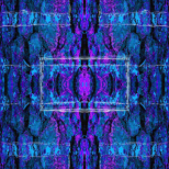 aus dem Zyklus Lebenszeichen "Muster 3, Blau-Violett", Fotografie, digitale Bearbeitung und Zeichnung, 13 x 13 cm, Auflage 25