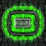 aus dem Zyklus Lebenszeichen, "Muster 1 Hellgrün", Fotografie, digitale Bearbeitung und Zeichnung, 13 x 13 cm, Auflage 10